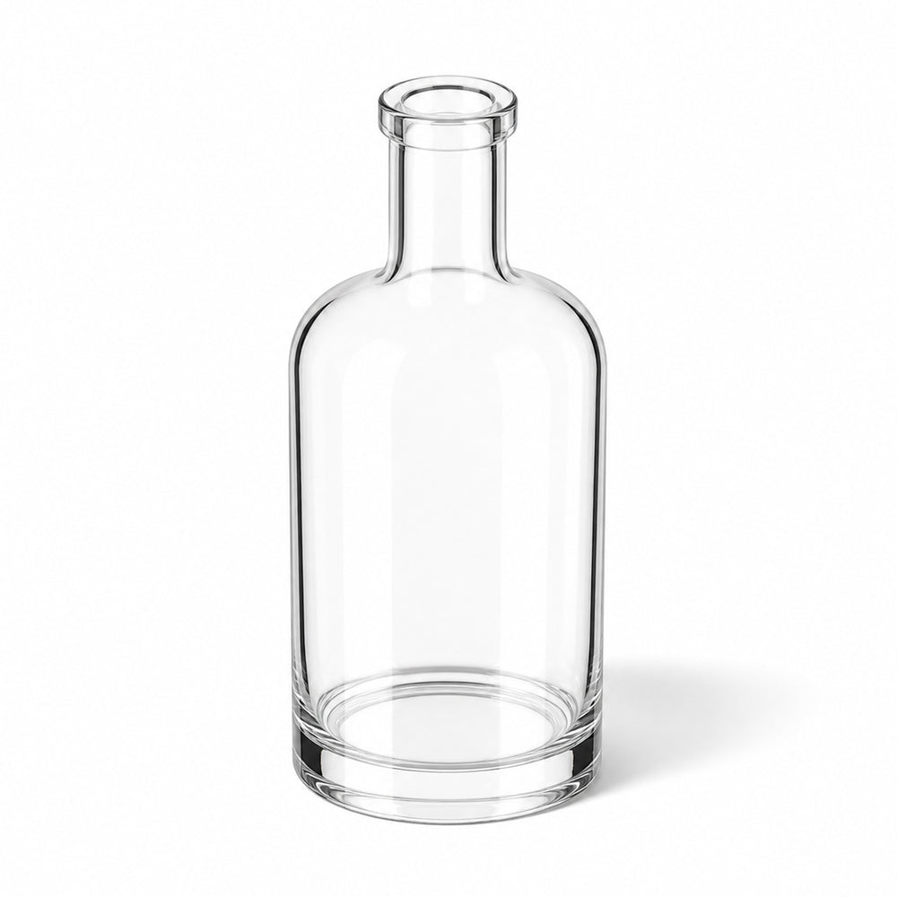 700ml Clear Glass Round Nocturne Bottle - Glass - Food Glass - Coloured Bottles