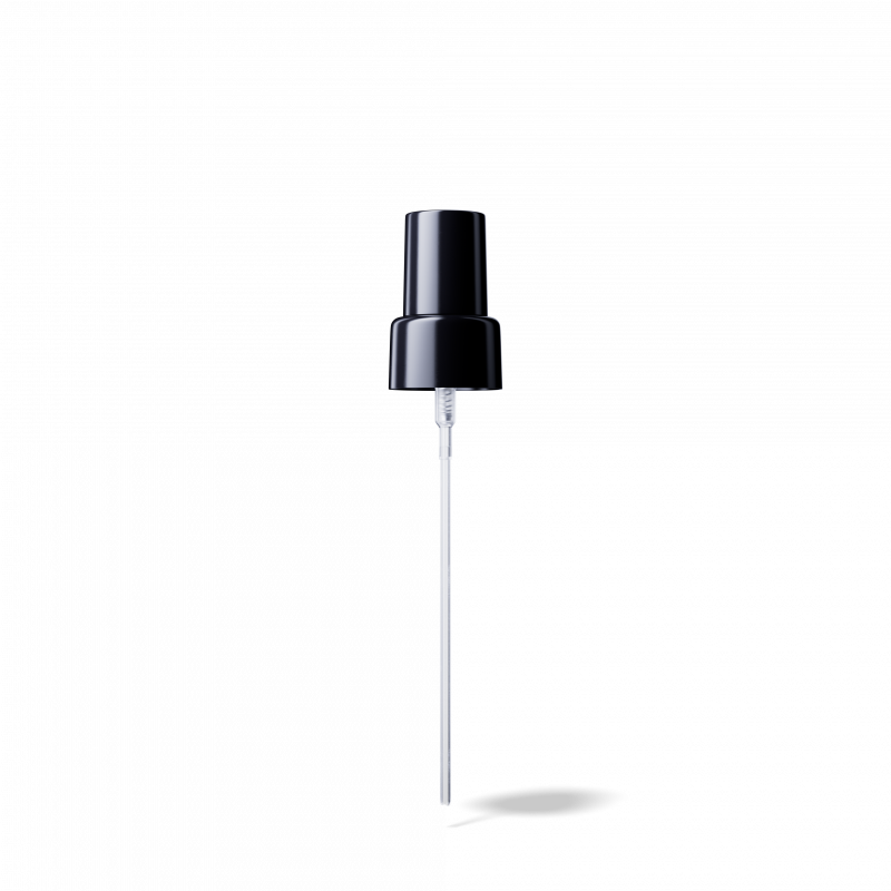 Miron - Mist sprayer Sinfonia, 22/410, PP, black, glossy, dose 0.10ml, black overcap (Mira 50) - Pumps - Miron