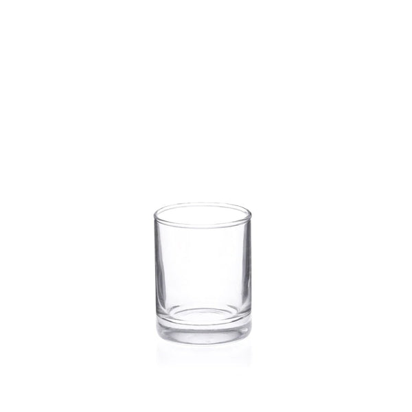 9cl Clear Whiskey Candle Glass