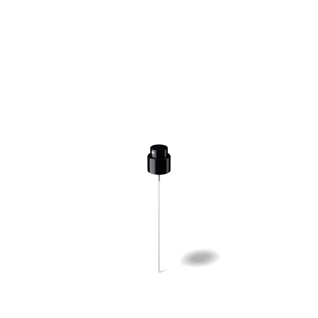 Miron - Spray cap V4 18/400, Aluminium, glossy black, dose 0.07ml (Mira 30)
