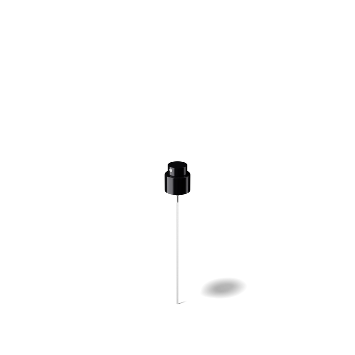 Miron - Spray cap V4 18/400, Aluminium, glossy black, dose 0.07ml (Mira 30)