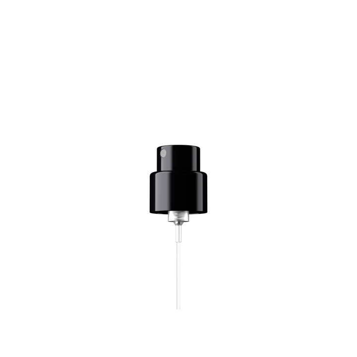 Miron - Spray cap Precious 18/400 Aluminium glossy black, dose 0.07ml (Alhena 30)