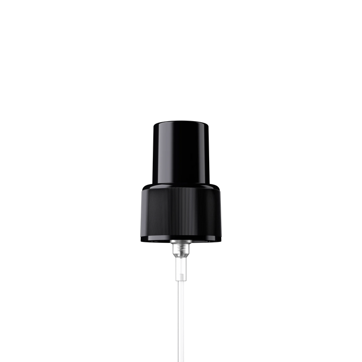 Miron - Mist sprayer Classic 24/410, PP, black, ribbed, dose 0.14ml, black overcap