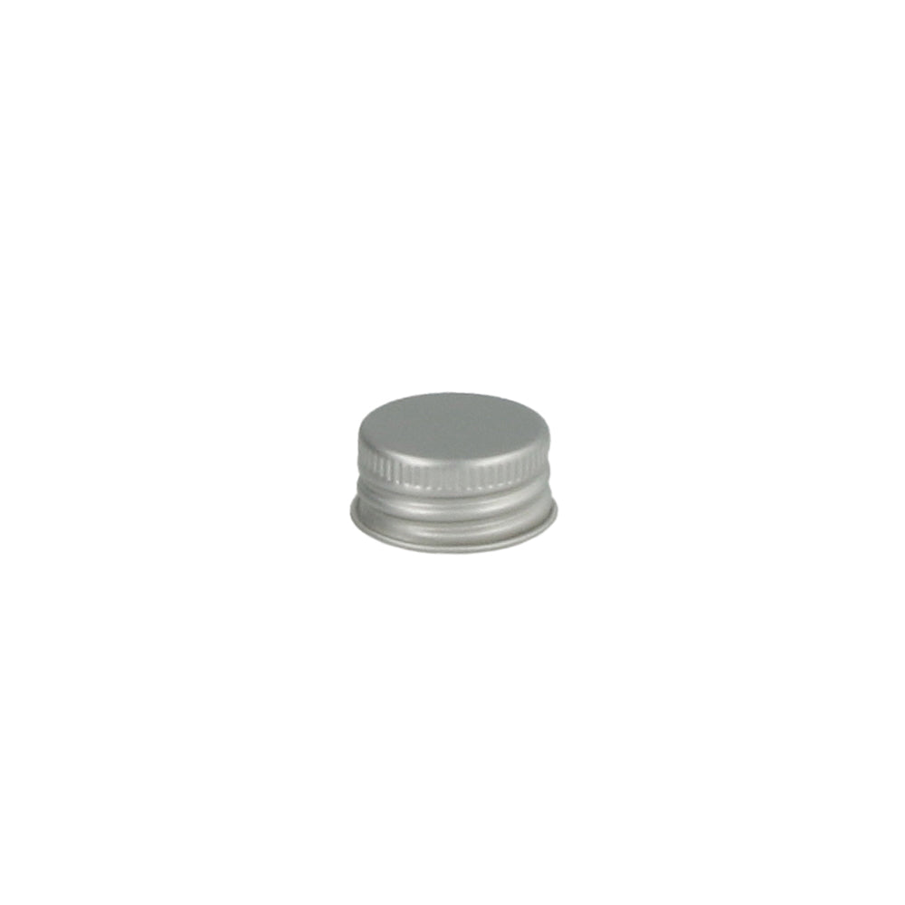 Brushed Aluminium Ribbed EPE Lined Screw Cap - - ColouredBottles