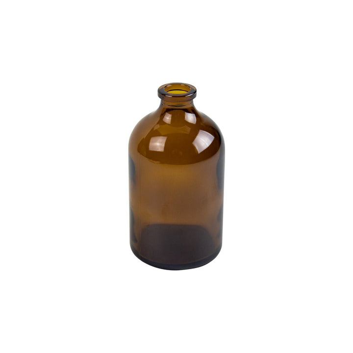 100ml Amber Glass Antibiotic / Injection Bottle (Cork Neck) - Glass - Medical Glass - Coloured Bottles