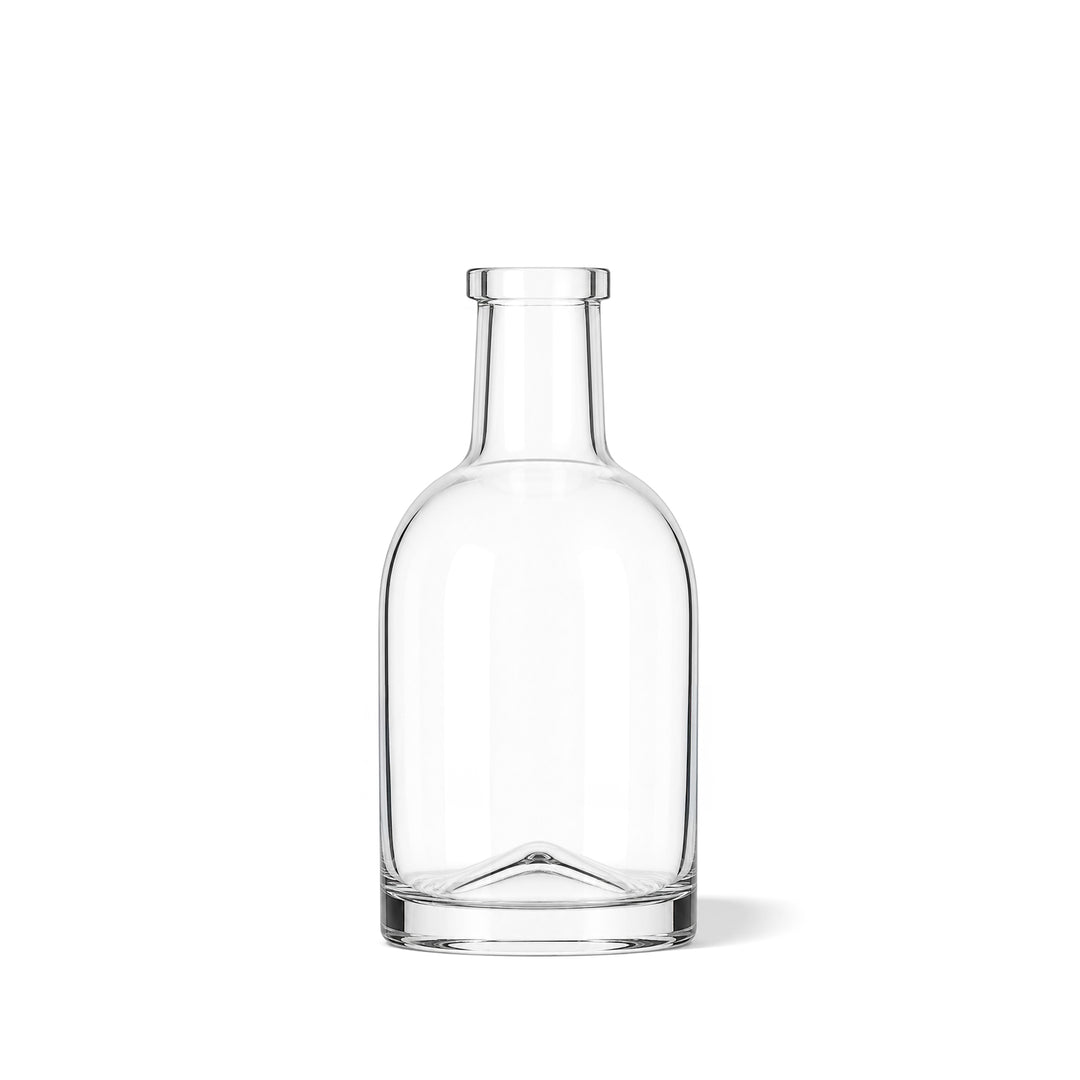 200ml Clear Glass Round Honorius Bottle (Cork Neck) - Glass - Coloured Bottles