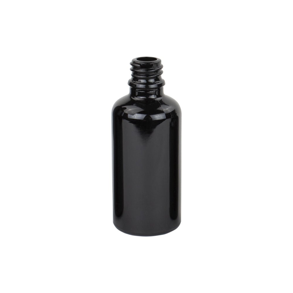 50ml Black Glass Dropper Bottle - Glass - Aromatherapy Glass - Coloured Bottles
