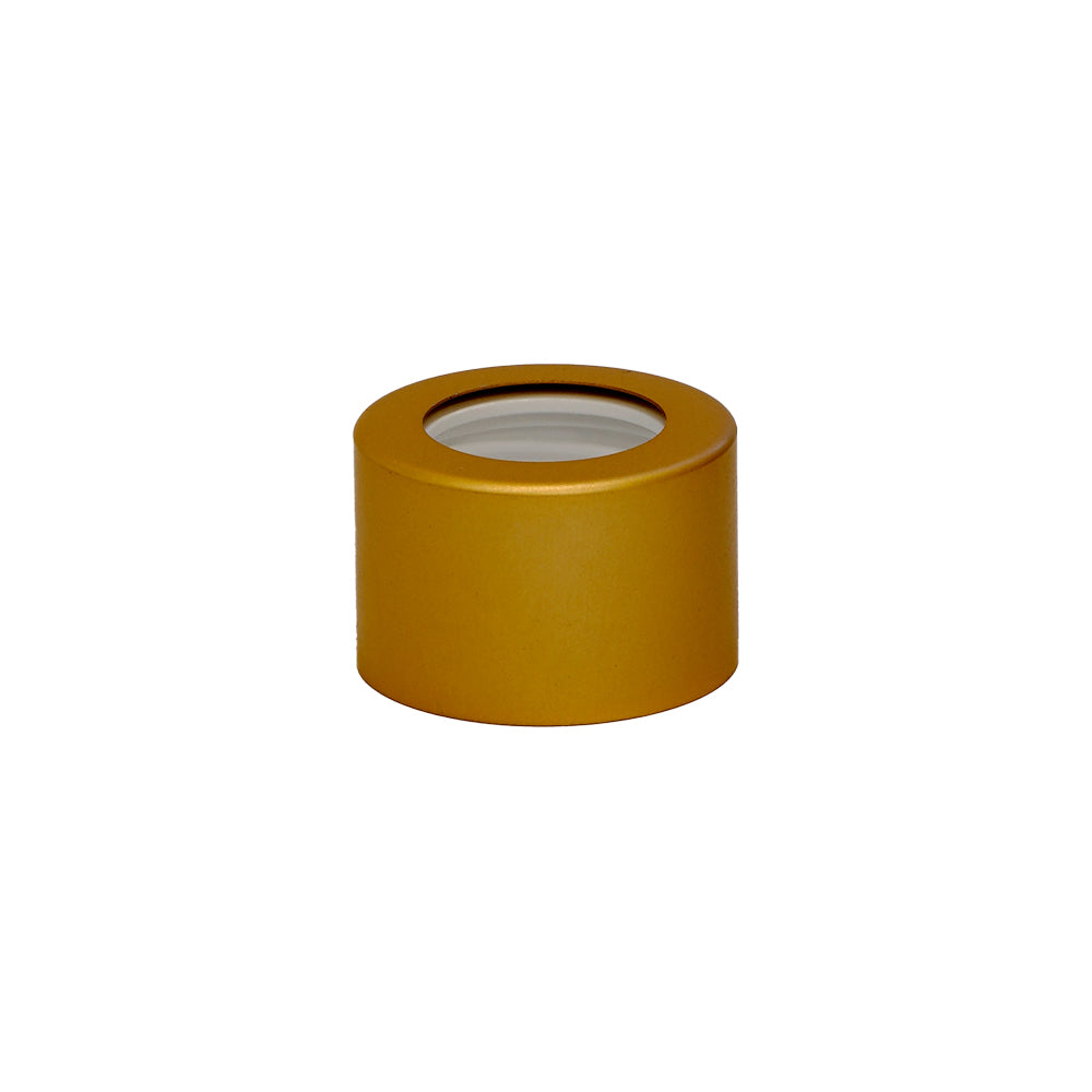 28mm Matt Gold Aluminium Diffuser Cap - - Colorlites