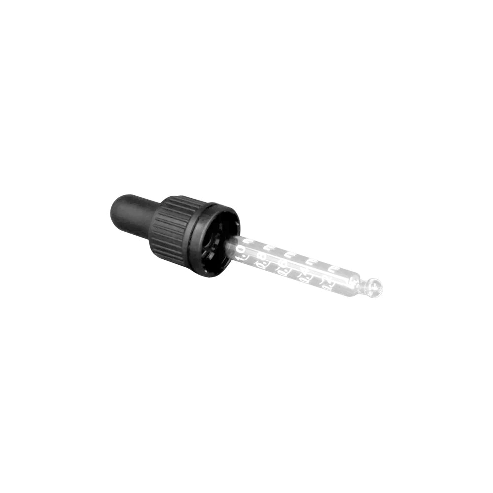 GL18 30ml Pipettes Black with Ball End Tube - - Coloured Bottles