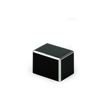 Black/Gloss Silver Edge 40x29x28 W25gr Atomiser Cap - Atomiser - Coloured Bottles