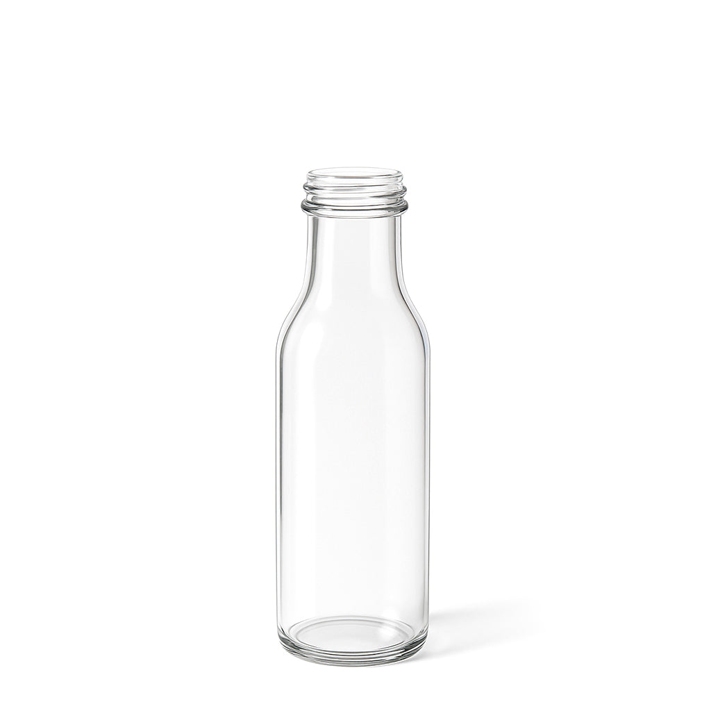250ml Clear Glass Round Sauce Bottle - Glass - Food Glass - Colorlites