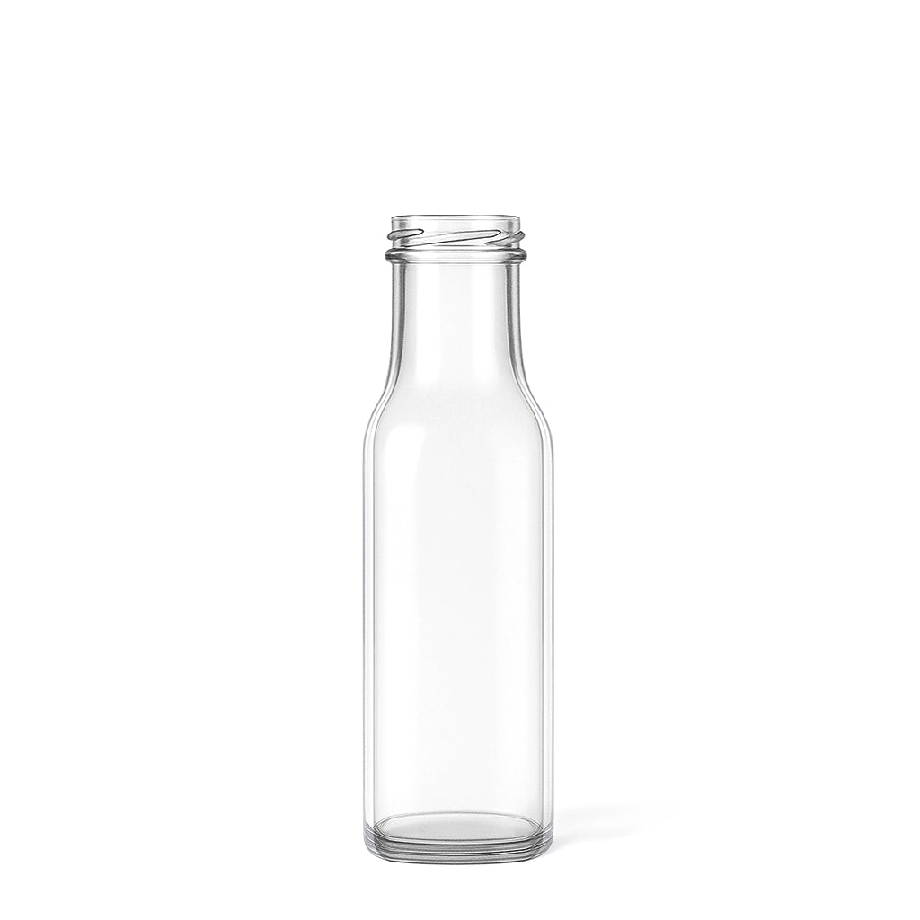 250ml Clear Glass Round Sauce Bottle - Glass - Food Glass - Colorlites