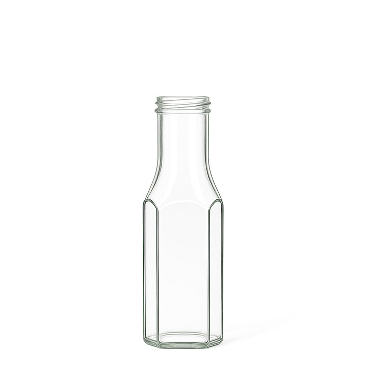250ml Clear Glass Hexagon Sauce Bottle - Glass - Food Glass - Colorlites