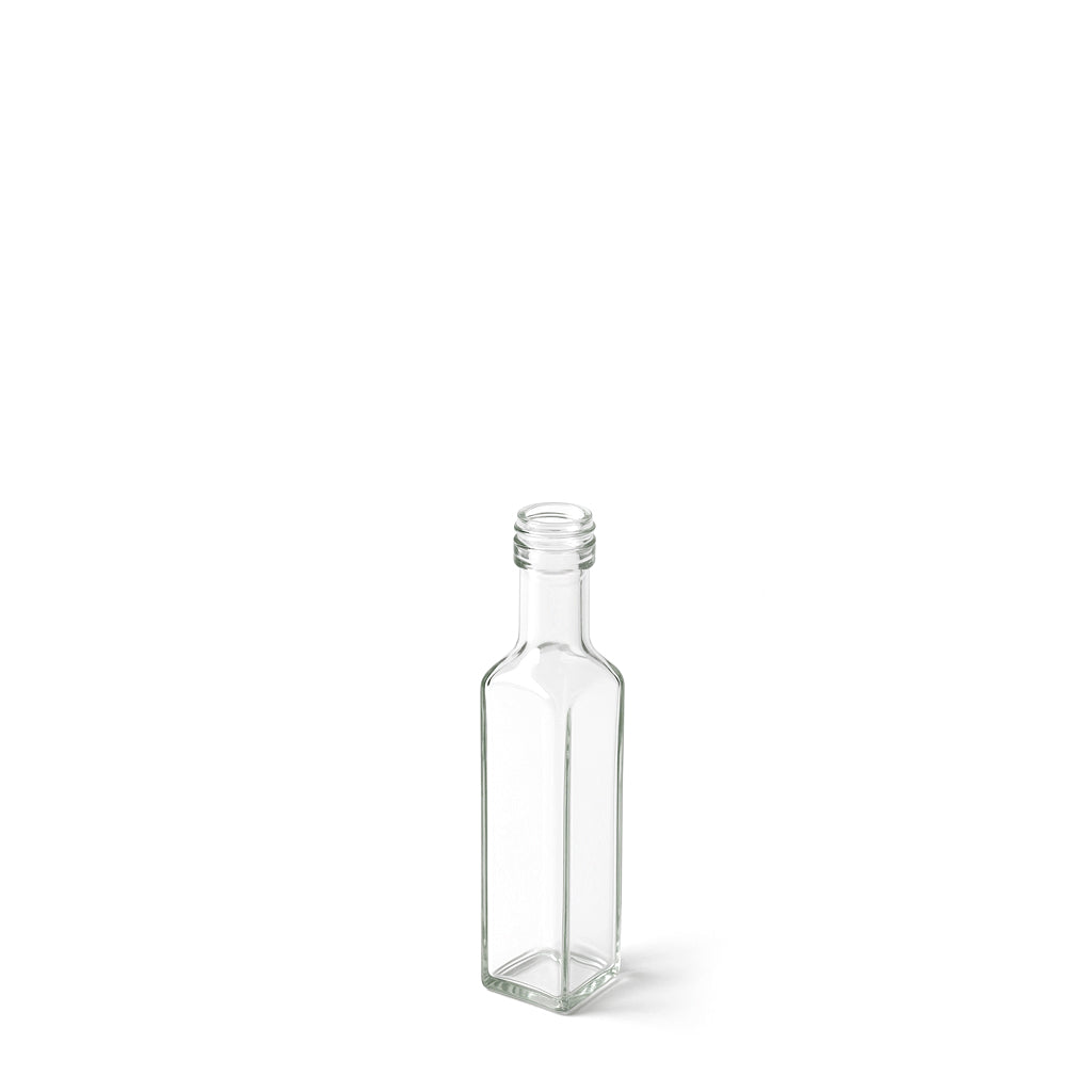 60ml Clear Glass Square Marasca Bottle - Glass - Food Glass - Colorlites