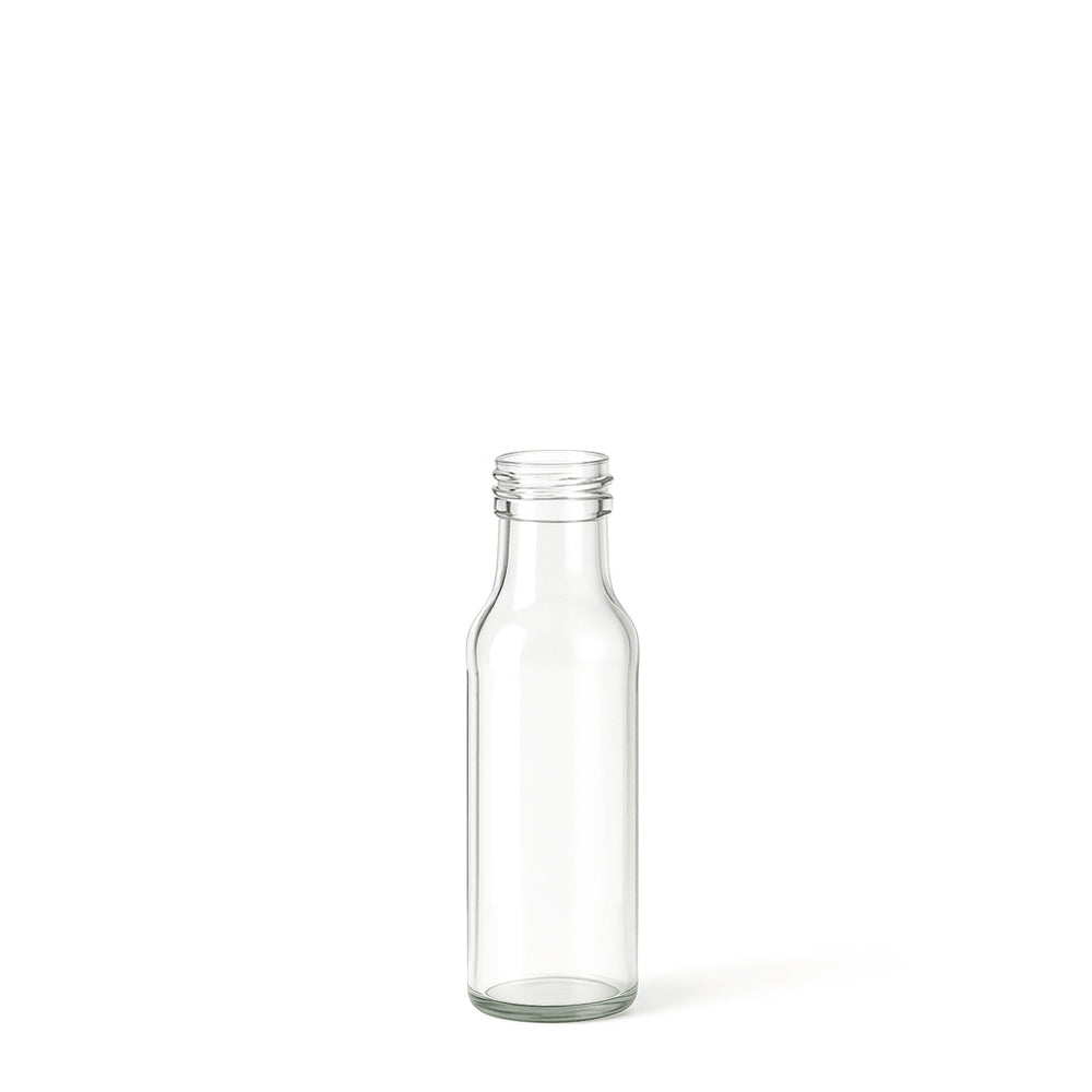 100ml Clear Glass Round Dorica Bottle (31.5mm Cap Size) - Glass - Food Glass - Colorlites