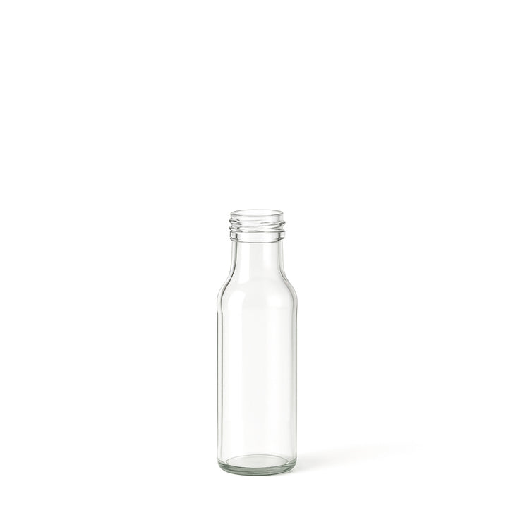 100ml Clear Glass Round Dorica Bottle (31.5mm Cap Size) - Glass - Food Glass - Colorlites