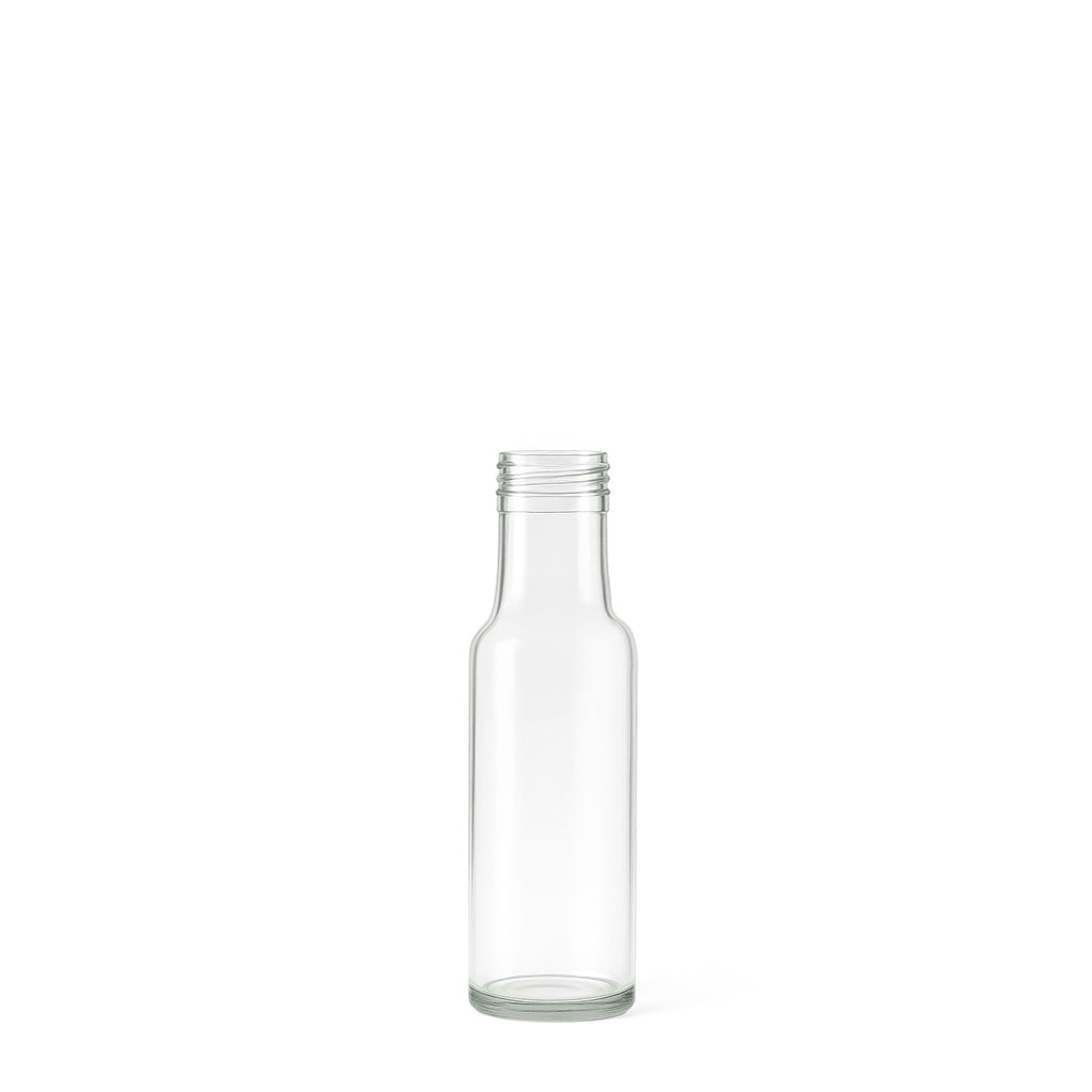100ml Clear Glass Round Dorica Bottle (31.5mm Cap Size) - Glass - Food Glass - Colorlites