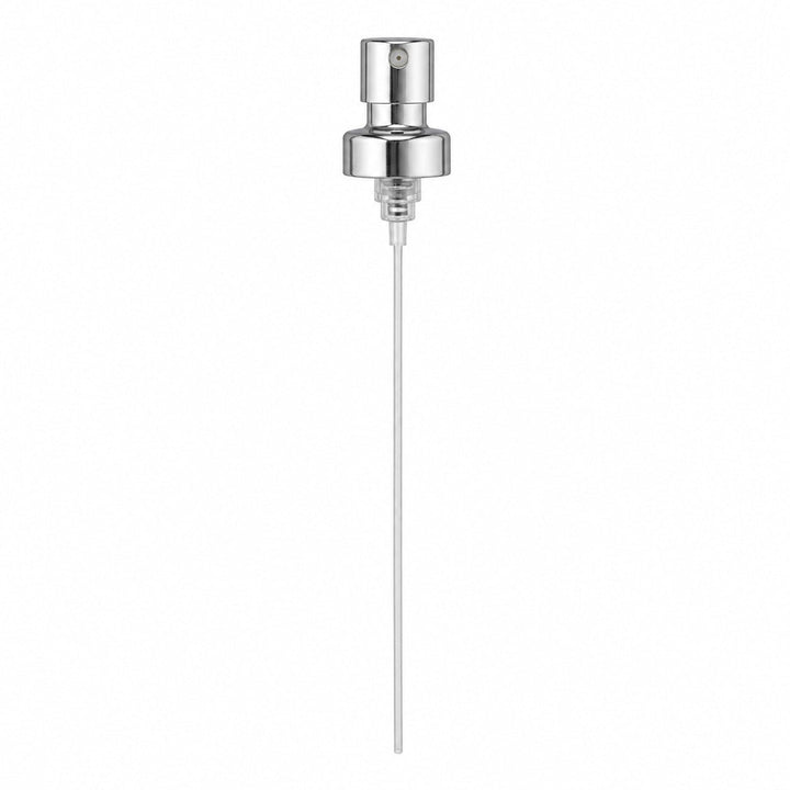 FEA15 Gloss Silver Atomiser Pump - Caps - Sprays & Pumps - Coloured Bottles