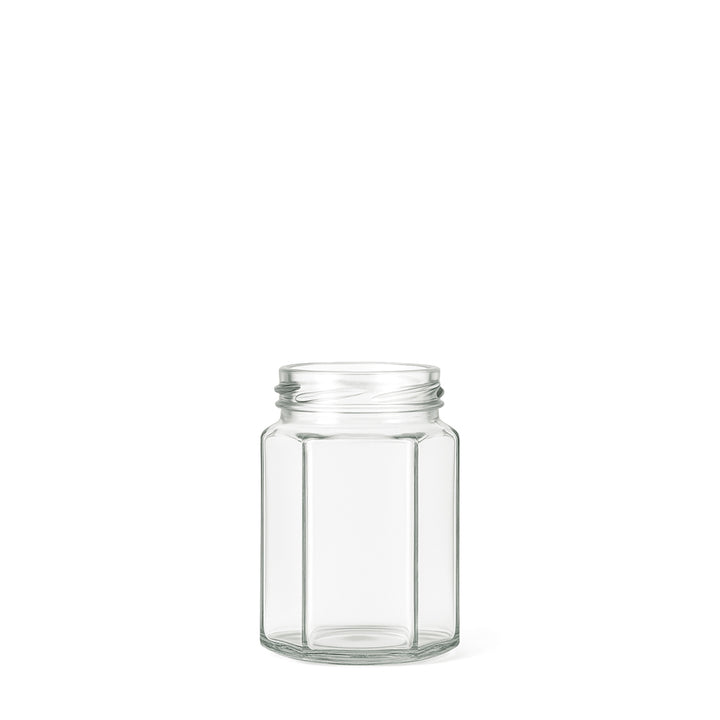 110ml Clear Glass Hexagonal Jar - Glass - Food Glass - Colorlites