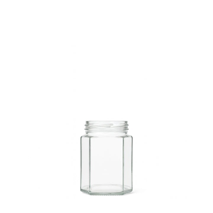 55ml Clear Glass Hexagon Jar - Glass - Food Glass - Colorlites