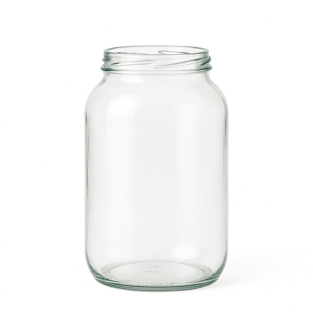 750ml Clear Glass Round Jar - Glass - Food Glass - Colorlites