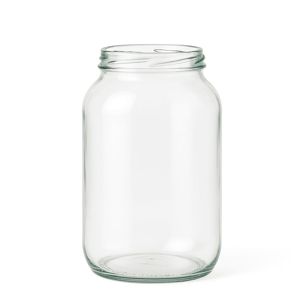 750ml Clear Glass Round Jar - Glass - Food Glass - Colorlites