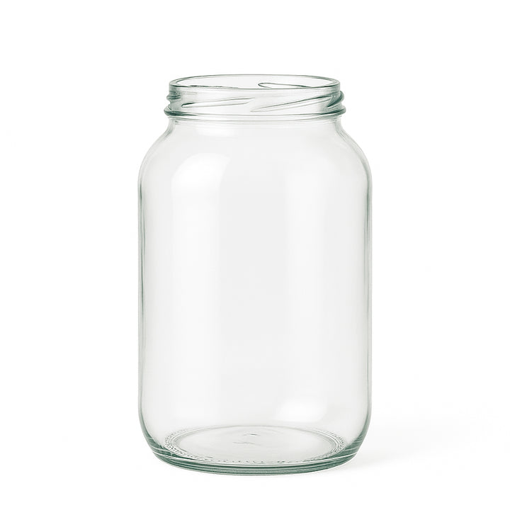 750ml Clear Glass Round Jar - Glass - Food Glass - Colorlites