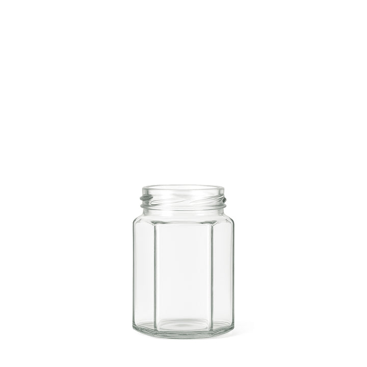 110ml Clear Glass Hexagonal Jar - Glass - Food Glass - Colorlites