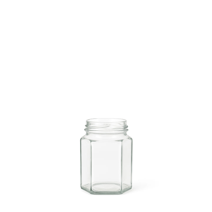55ml Clear Glass Hexagon Jar - Glass - Food Glass - Colorlites