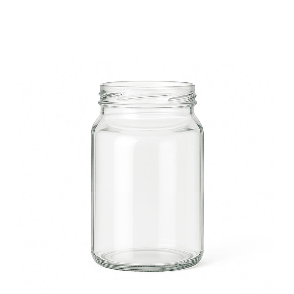 375ml Clear Glass Round Jar - Glass - Food Glass - Colorlites