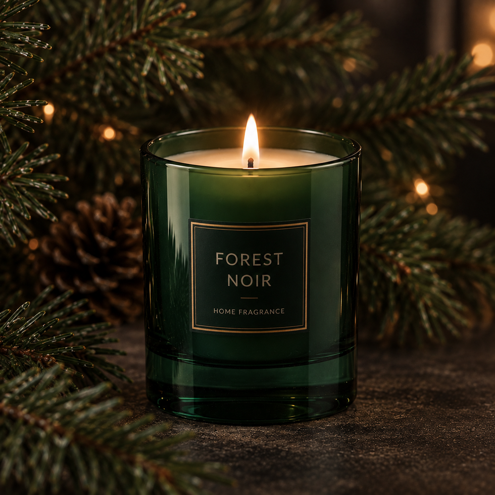 30cl Forest Green Lucy Candle Glass - Glass - Candle Glass - Coloured Bottles