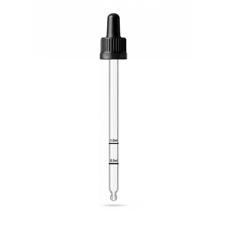 GL18 100 ml, 105 mm schwarze Kappe, Glühbirne und Messpipette T/E