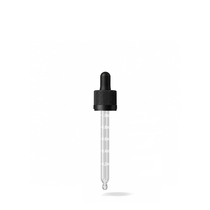 GL18 30ml Pipetten schwarz mit Kugelkopfrohr