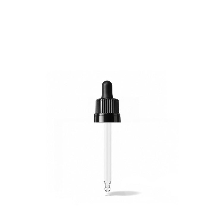 GL18 15 ml, 63 mm schwarze Pipette T/E (nur für farbige 15-ml-Tropfflaschen)