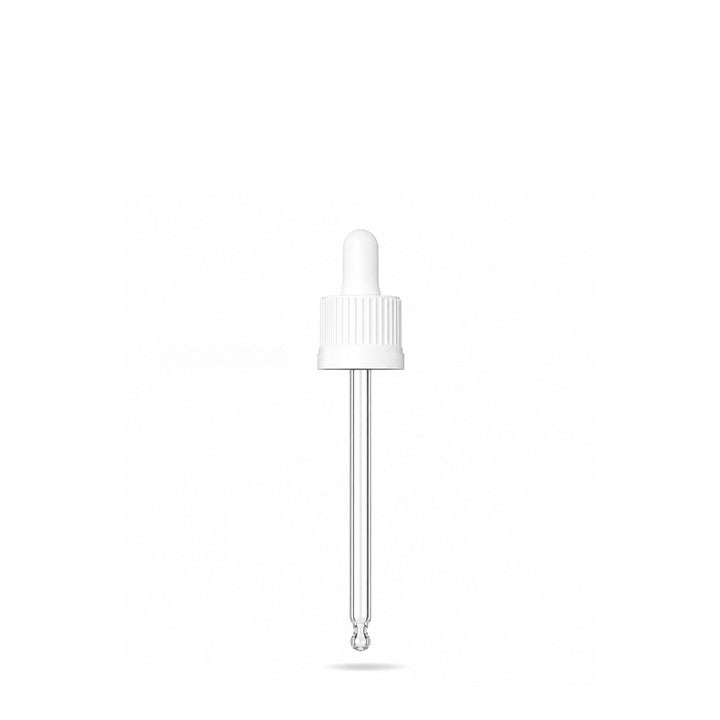 GL18 30 ml, 77 mm weiße Pipette T/E (nur farbige 30-ml-Tropfflaschen)