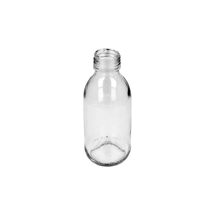 125ml Clear Glass Alpha Bottle - Glass - Medical Glass - Coloured Bottles