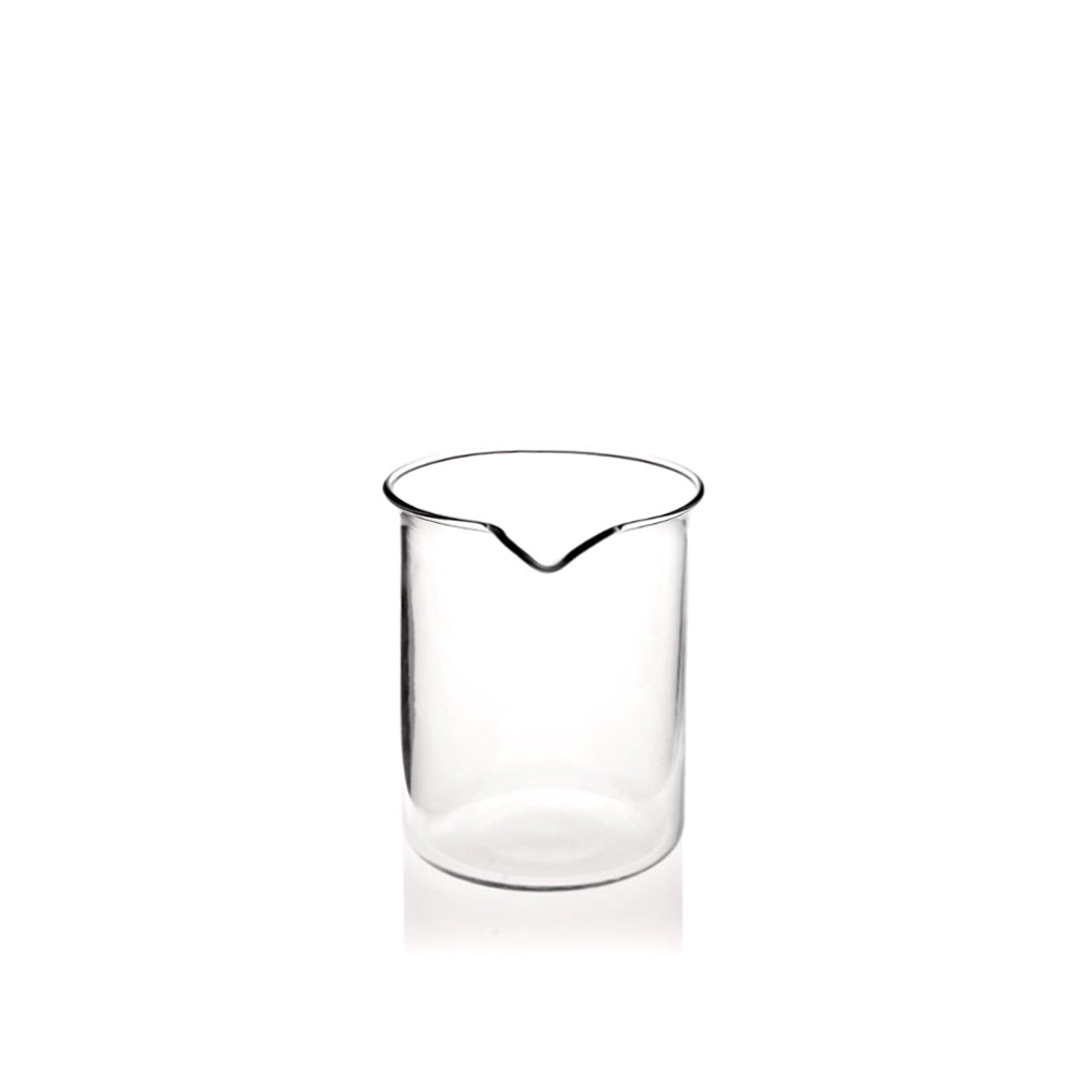 150ml Clear Candle Glass Low Form Beaker Vessel with spout - Caps - Candle Lids - Colorlites