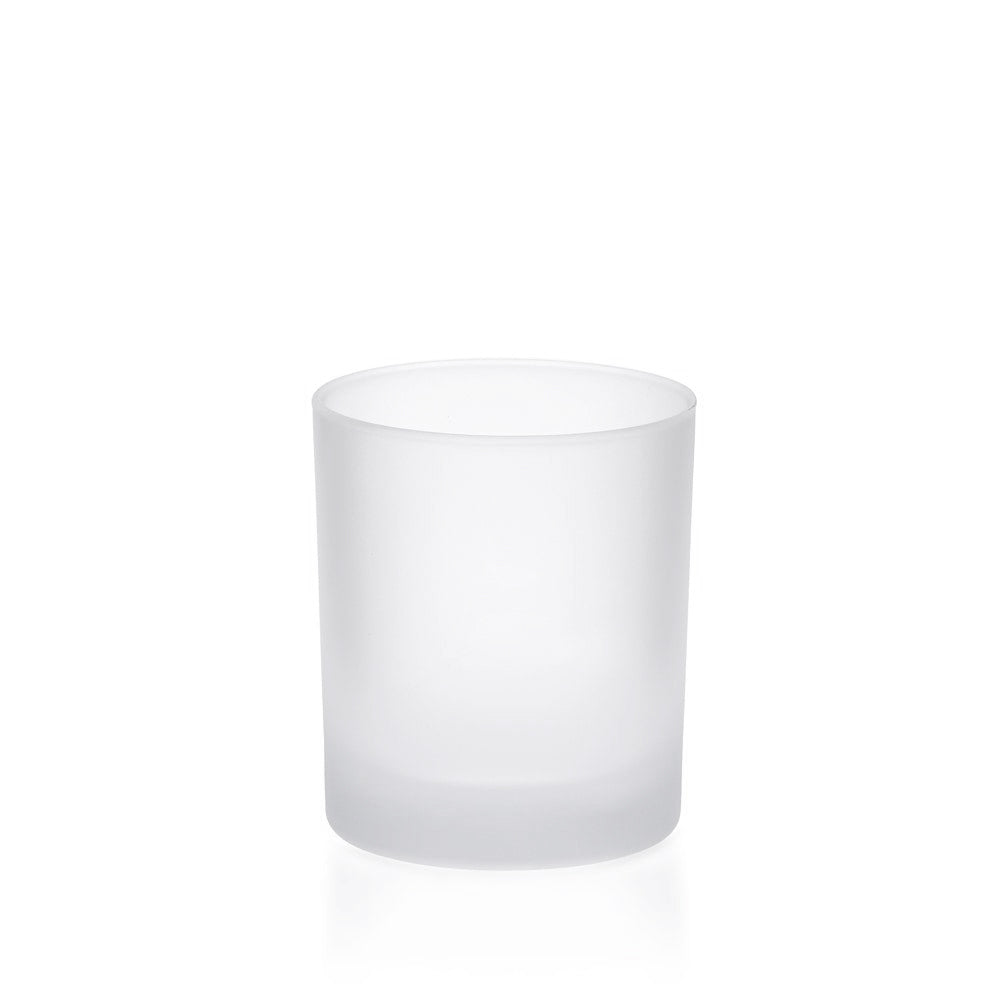 30cl Matt Frosted Externally Sprayed Lucy Candle Glass - Glass - Candle Glass - Coloured Bottles