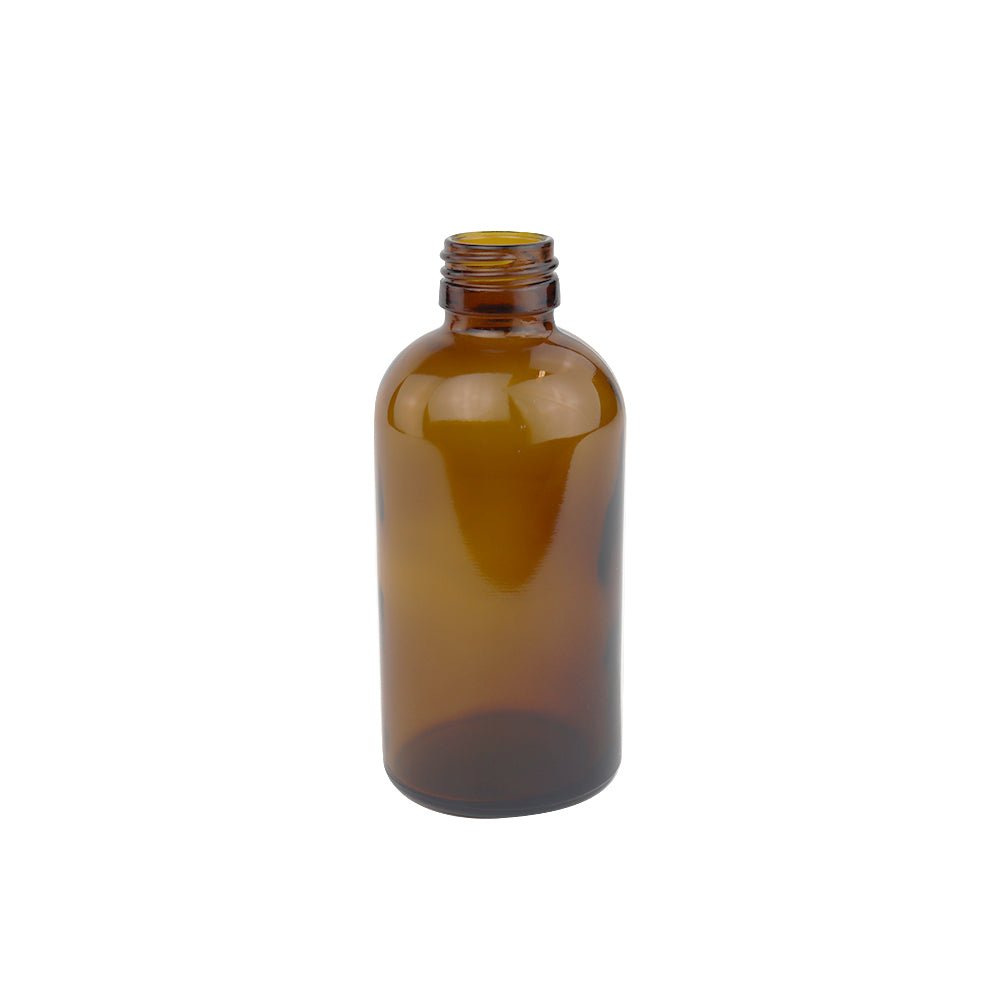 200ml Amber Glass Boston Round Bottle - Glass - Medical Glass - Coloured Bottles