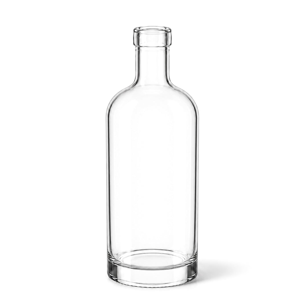 Polo 700ml clear cork mouth bottle