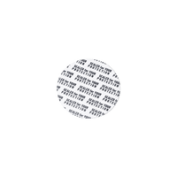 Miron - Pressure sensitive seal, 42mm, white, black text (Saturn 50/100-96) - - Miron