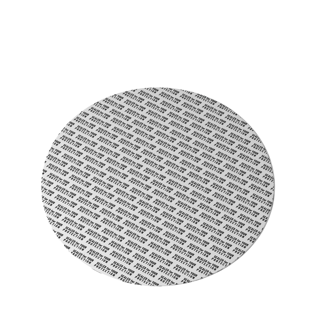 Miron - Ozark Seal, Pressure sensitive, 87 mm, white, black text (Sirius 200/Saturn 1000), dry goods only