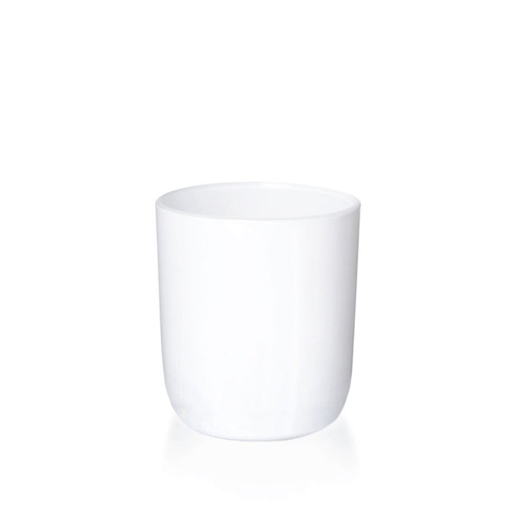 30cl Gloss White Externally Sprayed Karen U Shaped Candle Glass - Glass - Candle Glass - Coloured Bottles